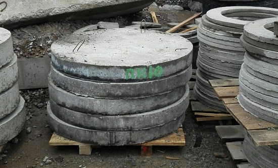 Плиты днища ПН10 диаметром 1160 мм Собственное производство